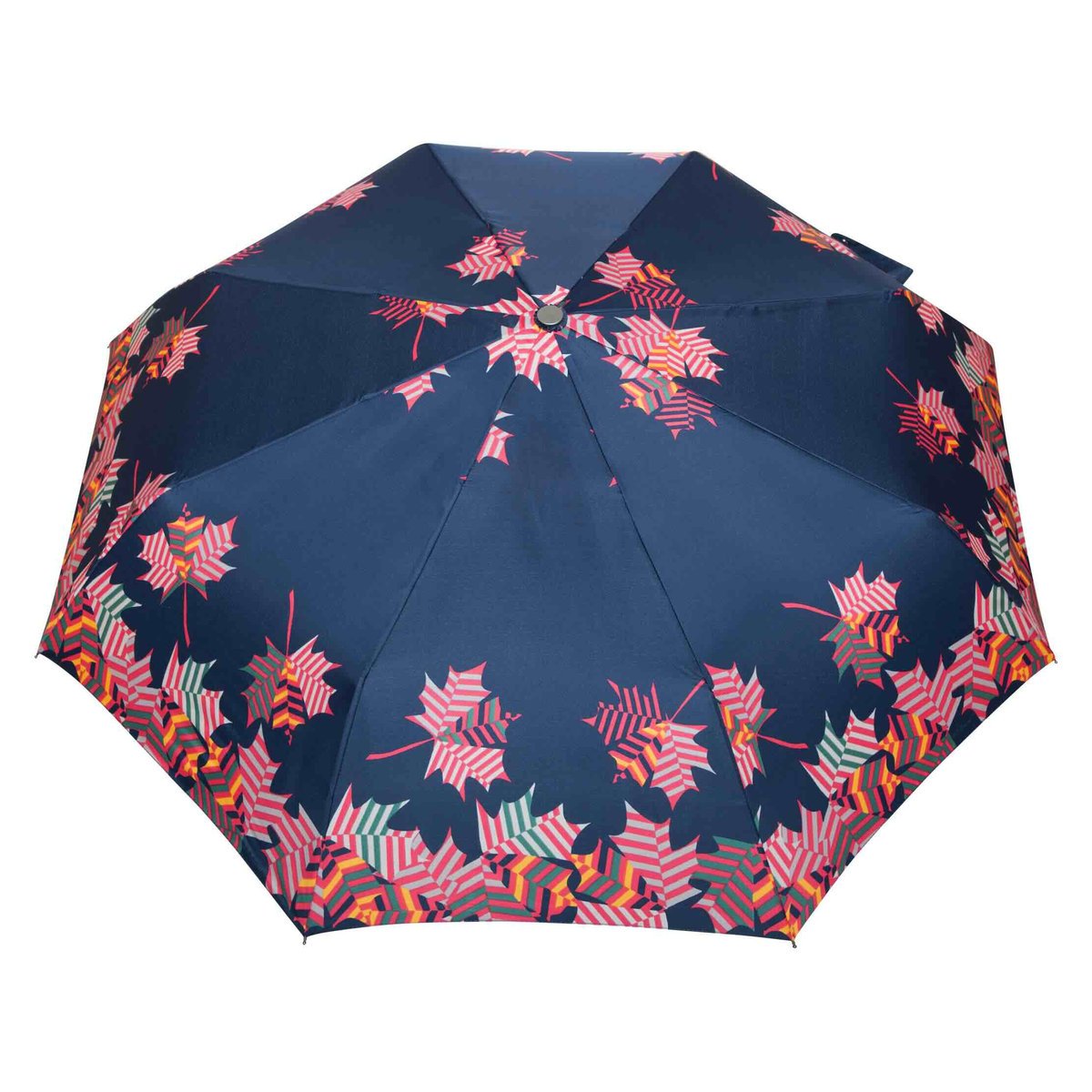 Parasolka automatycznie otwierana i zamykana Carbon Steel 80 km/h liście na granatowym