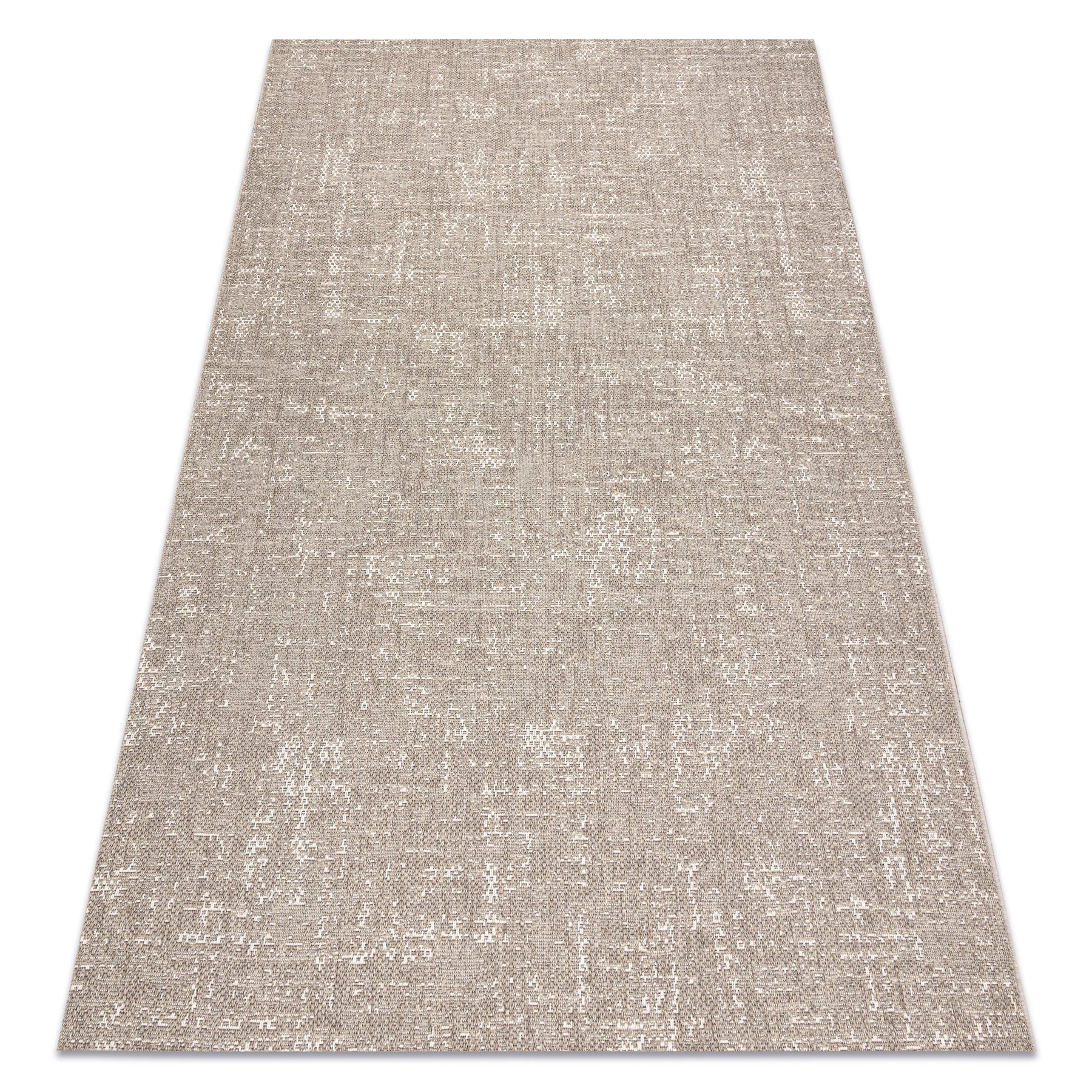 Dywan SZNURKOWY SIZAL BOHO 39495363 przecierany, vintage beż beżowy 120x170 cm