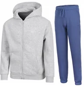 Dresy męskie - 4F OCIEPLANY CHĹOPIÄCY DRES KOMPLET BLUZA ROZPINANA SPODNIE / rozm 164 - miniaturka - grafika 1