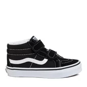 Buty dla chłopców - Tenisówki Vans Sk8-Mid Reissue V VN00018T6BT1 Czarny - miniaturka - grafika 1