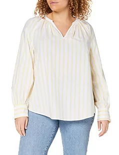 Tommy Hilfiger Lacie Blouse LS Koszula damska, Bitonal Stp/Sunray, 40 - Koszule damskie - miniaturka - grafika 1