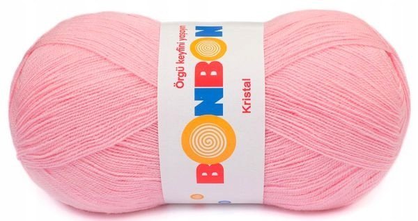 Włóczka BonBon Kristal 100gr kol. 98221 / jasny różowy