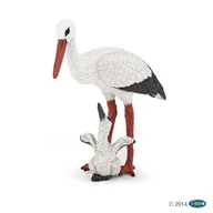 Figurki dla dzieci - Papo Bocian papo 50159 z storchjunges, do gry - miniaturka - grafika 1