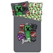 Pościel dla dzieci - Minecraft pościel dla dzieci, bawełniana pościel 140cm x 200cm OEKO-TEX - miniaturka - grafika 1