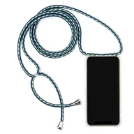 Etui i futerały do telefonów - Etui z łańcuszkiem na telefon do Apple iPhone 11 6,1 cala o regulowanej długości Cienka osłona Etui ochronne Zewnętrzna torba na ramię wykonana z TPU Odporna na wstrząsy Dodatkowa ochrona Wytrzymała Niebiesko-zielony - miniaturka - grafika 1
