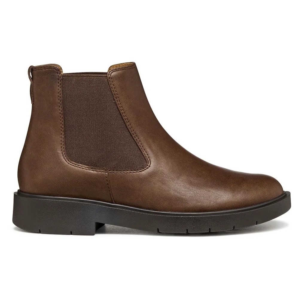 Geox Damskie buty D SPHERICA EC1 Ankle Boot, Dark Brown, rozmiar 39 EU, ciemnobrązowy, 39 EU