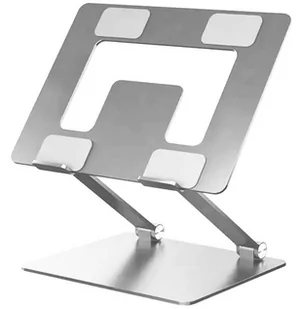Składany STOLIK do Laptopa regulowany aluminiowy 11-16" srebrny DA117 - Podkładki chłodzące pod laptopa - miniaturka - grafika 1