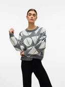Swetry damskie - Vero Moda Sweter w kolorze szarym - miniaturka - grafika 1