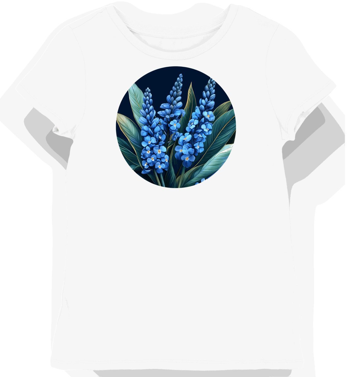 Koszulka damska biała z nadrukiem tropikalnych kwiatów XS