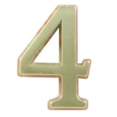 Akcesoria do drzwi - Cyfra 4, 5 cm ZnAl, nikiel-satyna - miniaturka - grafika 1