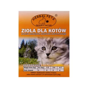 Herbal Pets Zioła Przeciw Pasożytom dla Kotów 100g - Artykuły przeciw pasożytom - miniaturka - grafika 1