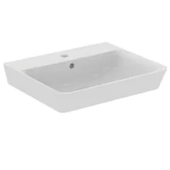 Umywalki - Ideal Standard Connect Air - Zlewozmywak Cube 55x46x16 cm z przelewem i otworem na baterię, kolor biały E029901 - miniaturka - grafika 1