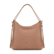 Torebki damskie - Damska torba – plecak ze skóry ekologicznej beżowa - miniaturka - grafika 1