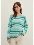 Swetry damskie - STEFANEL Sweter w kolorze turkusowo-niebieskim - miniaturka - grafika 1