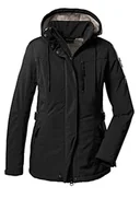 Kurtki damskie - G.I.G.A. DX (GIGEQ damska kurtka softshell z odpinanym kapturem GW 26 WMN SFTSHLL JCKT, czarna, 50, 38545-000 - miniaturka - grafika 1