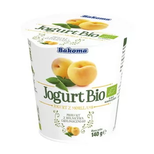 Bakoma Bio jogurt morela - Kefiry, jogurty, maślanki - miniaturka - grafika 1