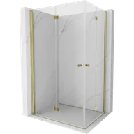 Kabiny prysznicowe - Mexen Mist-F Duo kabina prysznicowa składana 110 x 95 cm, transparent, złota - 8A6-110L-095P-50-00 - miniaturka - grafika 1
