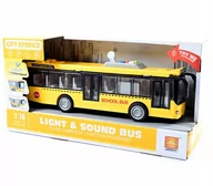 Samochody i pojazdy dla dzieci - Autobus Szkolny Światło Dźwięk Otwierane Drzwi - miniaturka - grafika 1