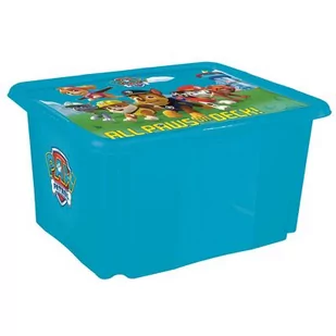 Pojemnik obrotowy z pokrywą karolina "paw patrol" 45 l niebieski - Pudła i pojemniki do przechowywania - miniaturka - grafika 1