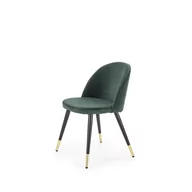 Krzesła - Nowoczesne krzesło Sofia, ciemny zielony - miniaturka - grafika 1