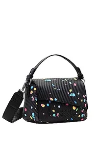 Desigual Women's BOLS_SPLATTER23 Phuket MI, czarny, czarny - Torebki damskie - miniaturka - grafika 1