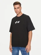 Koszulki męskie - Replay T-Shirt MMG330.000.23454 Czarny Oversize - miniaturka - grafika 1