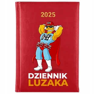 Kalendarz Czerwony A5 2025 DZIENNIK LUZAKA Terminarz Planer Notes Wzory - Planery - miniaturka - grafika 1