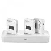 Kamery cyfrowe - akcesoria - Godox MoveLink II M2 2.4GHz Bezprzewodowy System Mikrofonowy (Biały) - miniaturka - grafika 1