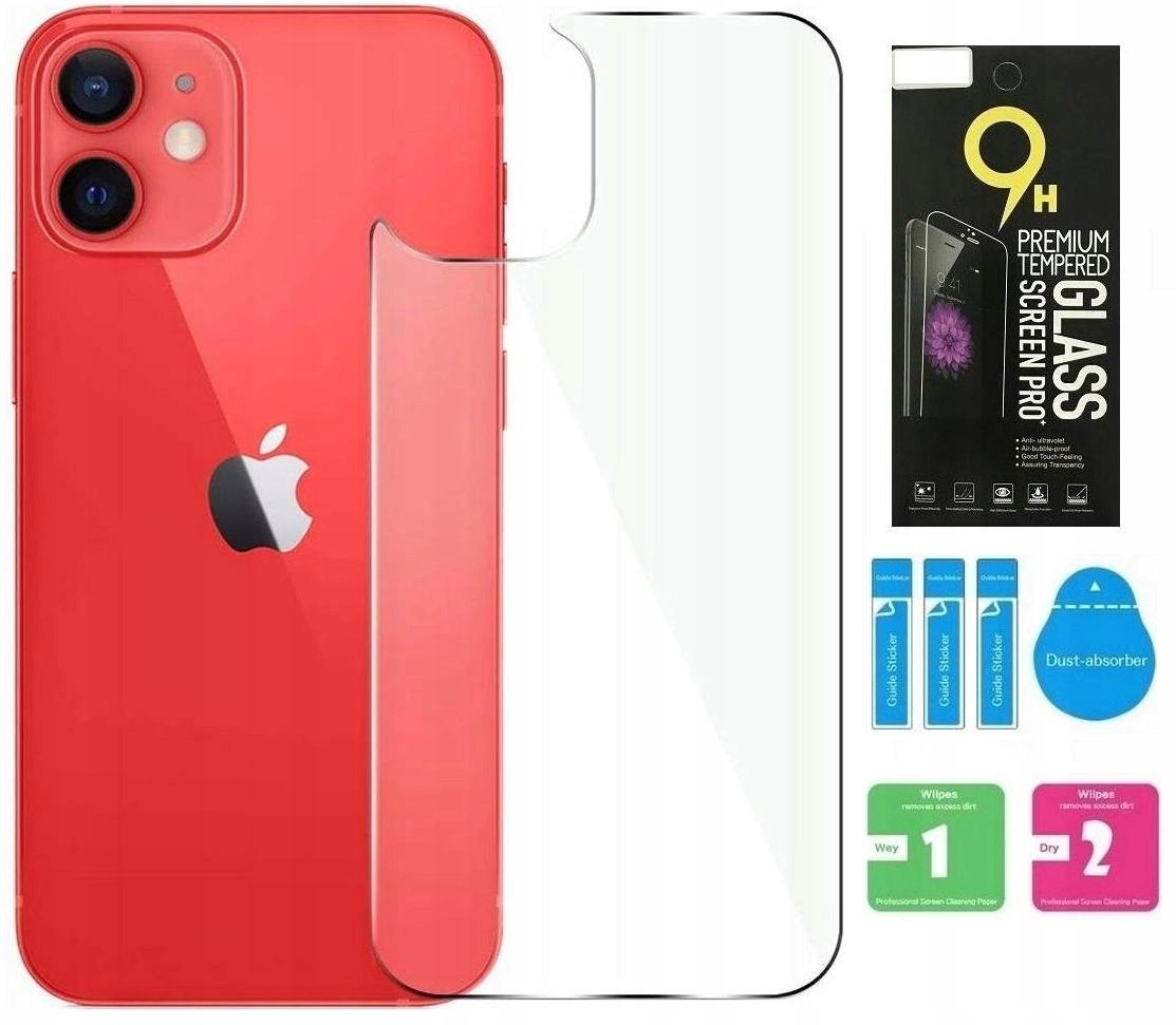 Szkło hartowane na tył plecy do iphone 12 mini
