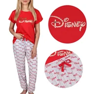 Piżamy damskie - DISNEY Damska piżama z długimi spodniami, bawełniana, krótki rękaw S - miniaturka - grafika 1