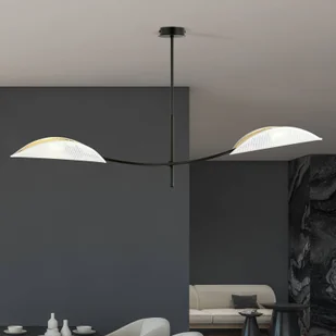 Emibig LOTUS 2 WHITE/GOLD 1107/2 lampa sufitowa żyrandol oryginalny Design abażury 1107/2 - Lampy sufitowe - miniaturka - grafika 5