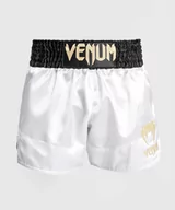 Spodnie sportowe męskie - Venum Spodenki Muay Thaï Classic Shorts Black/White/White - miniaturka - grafika 1