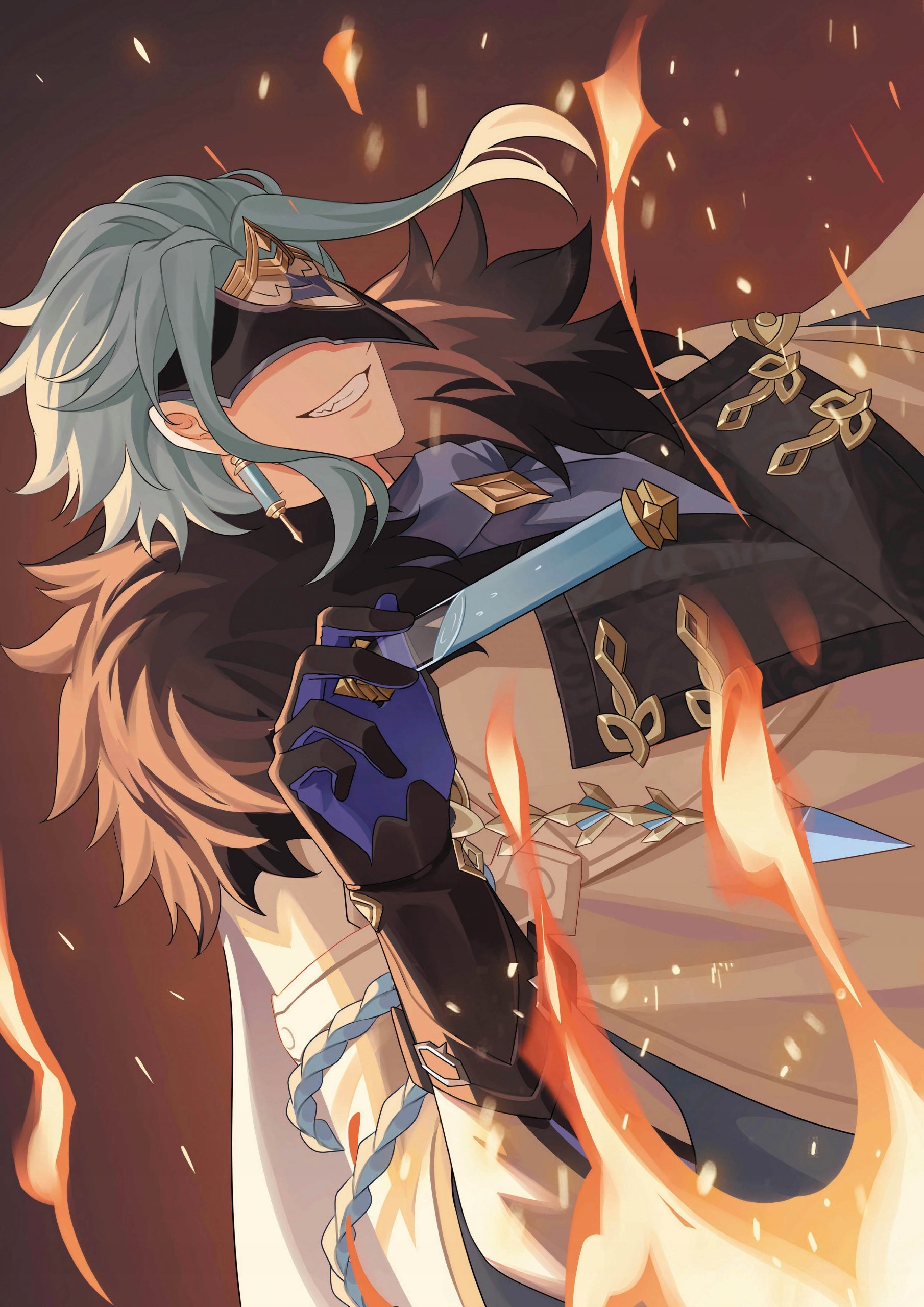 Plakat A3 Genshin Impact Anime Gra Il Dottore