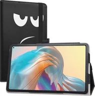 Etui do tabletów - ETUI TABLET CHUWI HIPAD PRO 10.8" ECOSKÓRA CZARNY ZE WZOREM Z PODSTAWKĄ - miniaturka - grafika 1