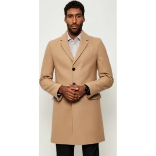 HUGO Wełniany płaszcz Migor2541 - Płaszcze męskie - miniaturka - grafika 1