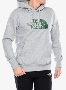 Bluza z kapturem The North Face Drew Peak Pullover Hoodie - tnf light grey heather - Bluzy sportowe męskie - miniaturka - grafika 1