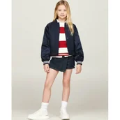 Kurtki i płaszcze dla dziewczynek - Tommy Hilfiger Kurtka bomber | Loose fit - miniaturka - grafika 1