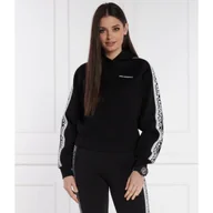 Bluzy damskie - Karl Lagerfeld Bluza logo tape hoodie | Classic fit - miniaturka - grafika 1