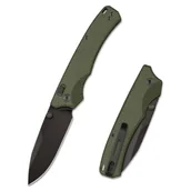 Noże - Nóż składany Remette WD107MGB Military Green Micarta, Black Titanium 14C28N - miniaturka - grafika 1
