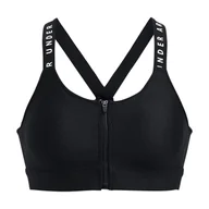 Bielizna sportowa damska - Stanik fitness cardio Under Armour Infinity High Bra Zip - miniaturka - grafika 1