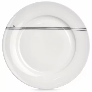 Talerz obiadowy płytki porcelanowy biały serduszka 27 cm kod: O-128475 - Talerze - miniaturka - grafika 1