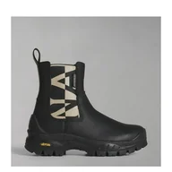 Botki damskie - Sztyblety damskie skórzane Napapijri NP0A4H7B-041 38 Czarne (196011578062). Buty za kostkę damskie - miniaturka - grafika 1