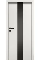 Drzwi wewnętrzne - Pol-Skone Dzwi Wewnętrzne Z Szybą Czarną Estato A02 9016 Mat - miniaturka - grafika 1