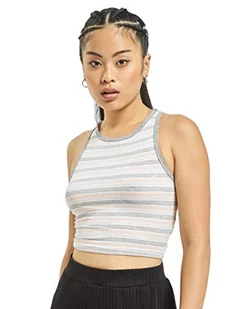 Urban Classics Damska bluzka z prążkowanymi paskami, wielobarwny (Pink/White/Grey 01313), XS - Bluzki damskie - miniaturka - grafika 1