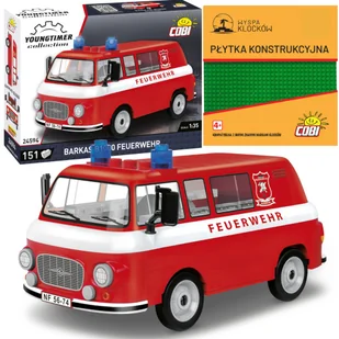 Cobi 24594 Samochód Barkas B1000 Feuerwehr Straż Pożarna 151 El - Klocki - miniaturka - grafika 1