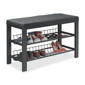 Szafki na buty - ławka na buty z poduszką relaxdays - miniaturka - grafika 1