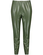 Spodnie damskie - Samoon Damskie spodnie Lucy, zielone Pine Green, 54 - miniaturka - grafika 1