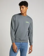Bluzy męskie - Lee Bold Męska Bluza Klasyczna Z Logo Crew Winter L80Aej98-2Xl - miniaturka - grafika 1
