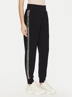 Guess Spodnie dresowe W5RB00 KBYE2 Czarny Regular Fit - Spodnie sportowe damskie - miniaturka - grafika 1