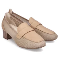 Mokasyny damskie - Mokasyny damskie Rieker 49250-62 BEIGE 40 - miniaturka - grafika 1